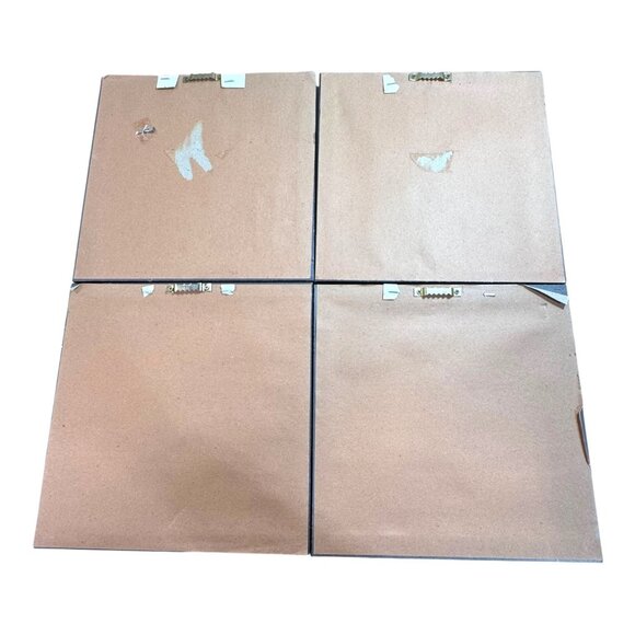 Set Of 4 Framed Autumn French Street Scene Wall Art Prints Parisian Matching - Picture 2 of 8